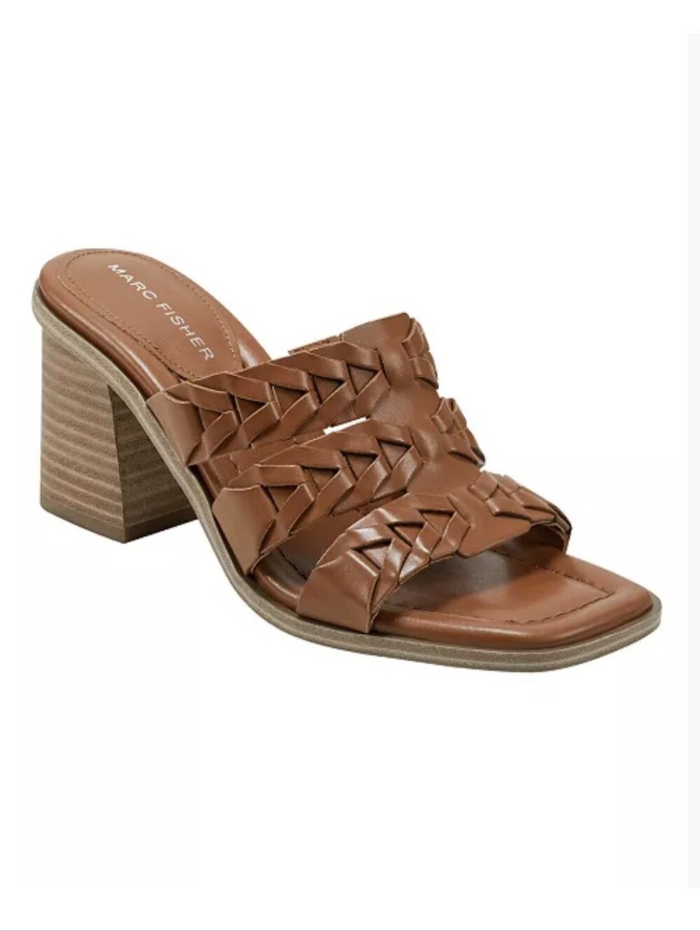 Marc Fisher Melita Slip On Block Heel Casual Sandal